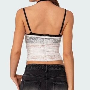 Editked lace top